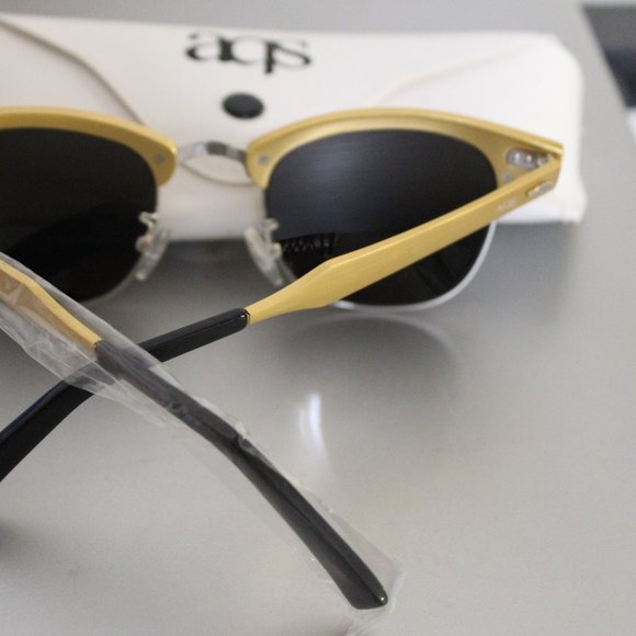 AQS MILO 49MM CLUBMASTER SUNGLASSES